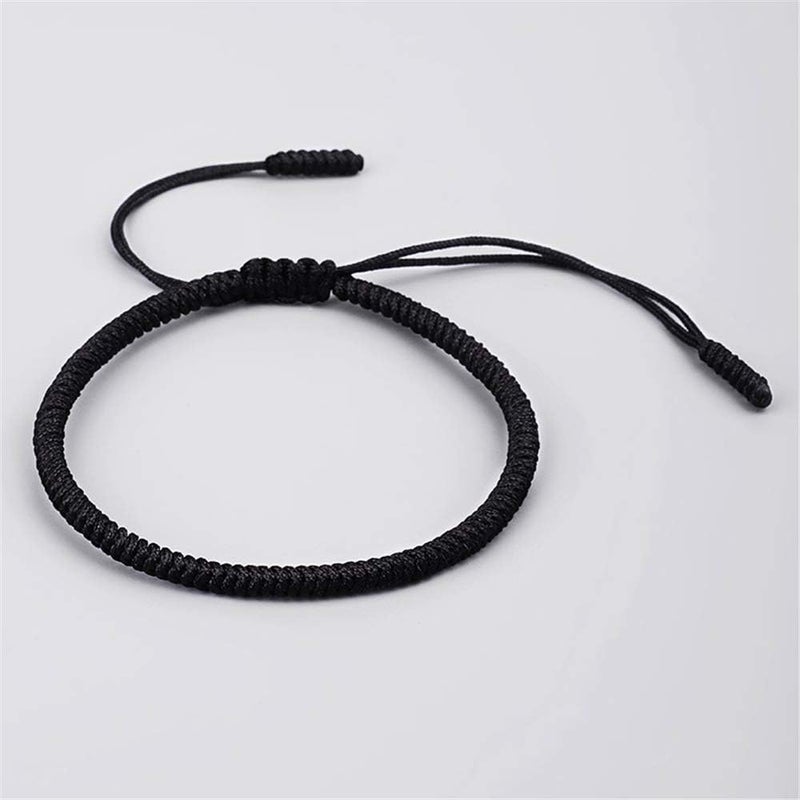 kelistom Handmade String Bracelet for Women Men Simple Red Black Braided Adjustable Charm Bracelets Minimalist Jewelry - Image 3